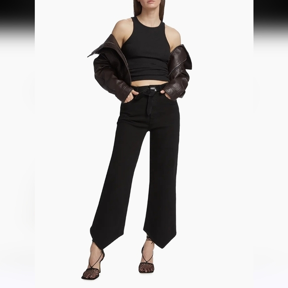 MOTHER Denim - MotherThe Dagger Flood High-Rise Straight-Leg Jeans
